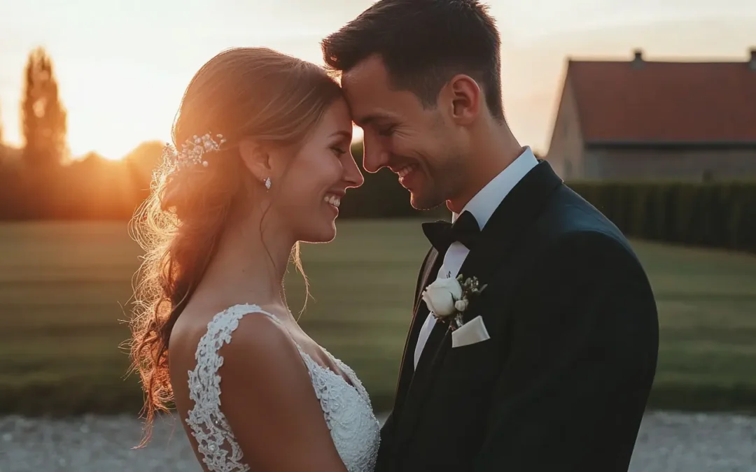 Moment-intime-couple-marié-partage est uns des éléments clés pour une séance photo de mariage idéale